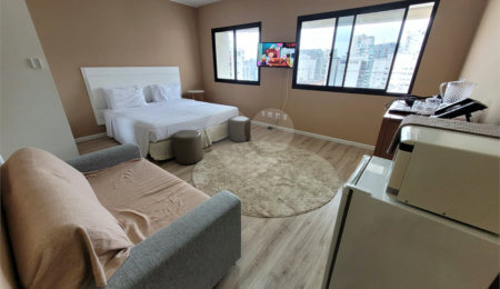 Flat à venda com 1 quarto em Indianópolis, São Paulo, SP