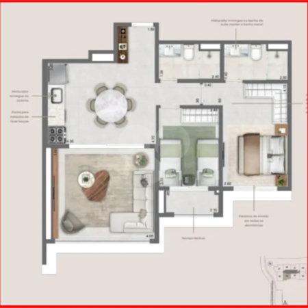 Apartamento à venda com 2 quartos, sendo 1 suíte, em Vila Mariana, São Paulo, SP