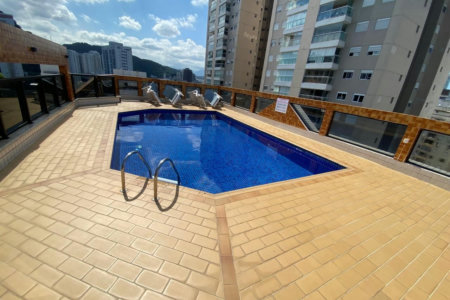 Apartamento com 1 dormitório para alugar, 65 m² por R$ 4.500,00/mês - José Menino - Santos/SP