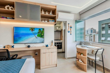 Apartamento com 1 dormitório à venda, 31 m² por R$ 550.000,00 - Boqueirão - Santos/SP