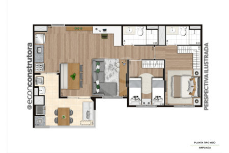 Apartamento à venda com 2 quartos, sendo 1 suíte,  em Jaguaré, São Paulo, SP