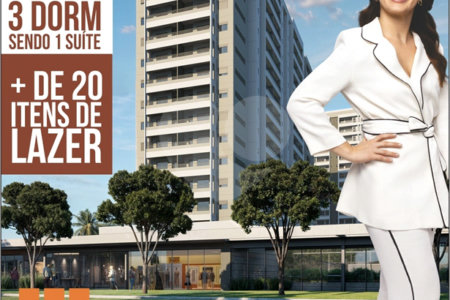 Apartamento à venda com 1 suíte em Jardim Terceiro Centenário, Atibaia, SP