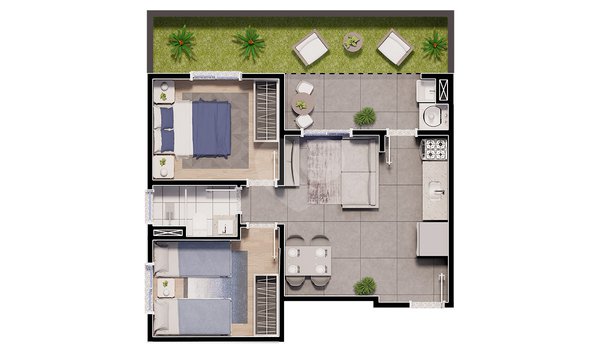 Apartamento 54m² 4