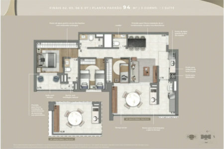 Apartamento à venda com 3 quartos, sendo 1 suíte, em Jardim das Acácias, São Paulo, SP