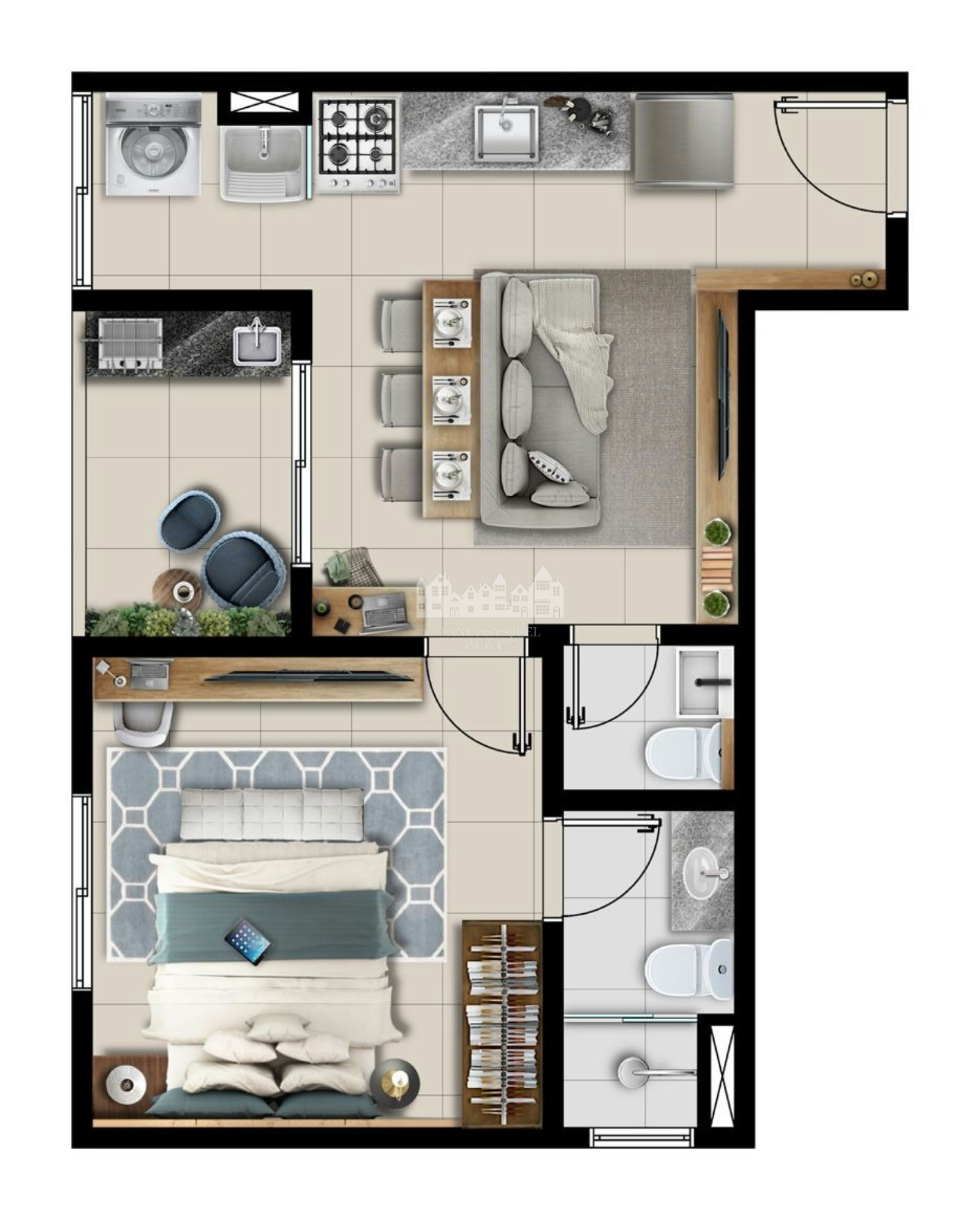 Apartamento, 1 quarto, 43 m² - Foto 11