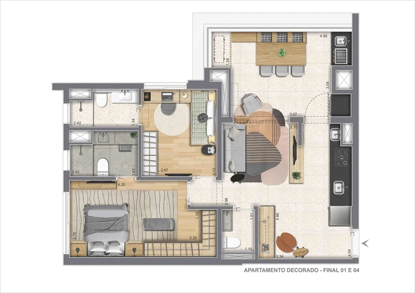Apartamento à venda com 2 suítes em Pinheiros, São Paulo, SP