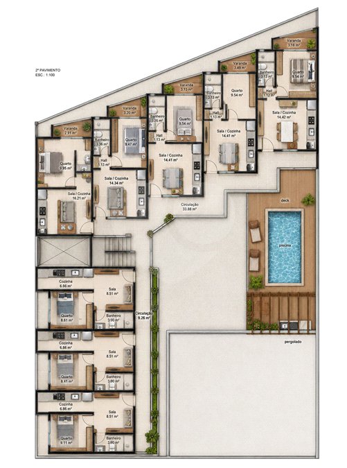 Flat à venda com 1 quarto em Peró, Cabo Frio, RJ