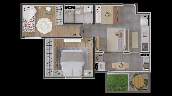 Apartamento 55m² 3