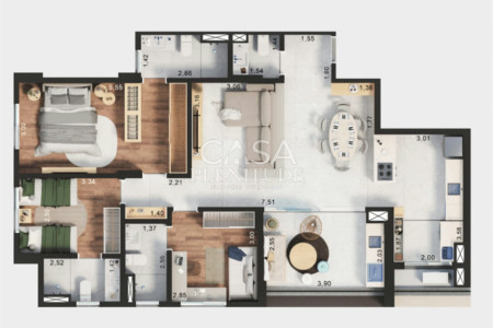 Apartamento à venda com 3 suítes em Vila Independência, Sorocaba, SP
