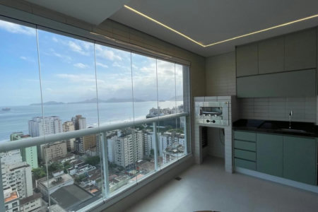 Apartamento com 2 dormitórios à venda, 100 m² por R$ 2.300.000,00 - Aparecida - Santos/SP