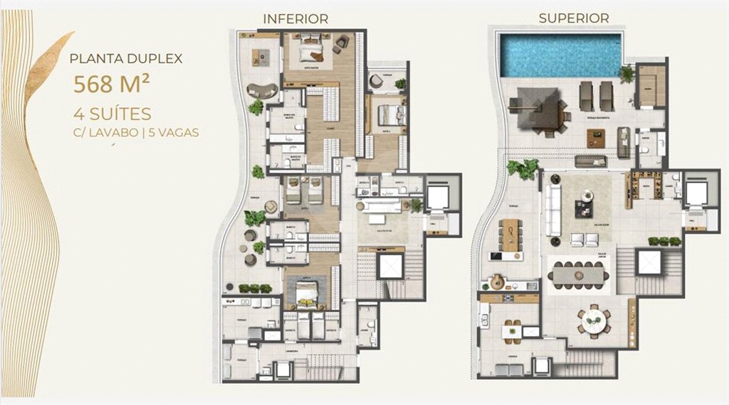 Apartamento à venda com 3 suítes em Água Branca, São Paulo, SP