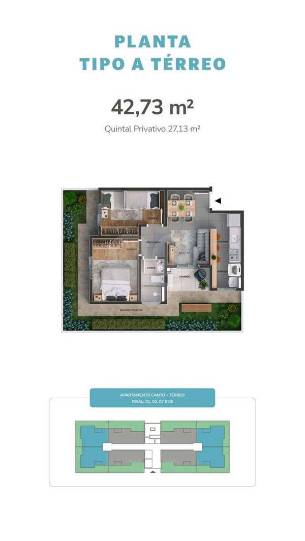 Apartamento 42m² 2