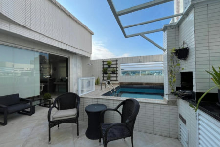 Cobertura com 2 dormitórios à venda, 175 m² por R$ 1.490.000,00 - Pompéia - Santos/SP