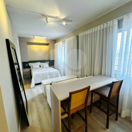 Studio mobiliado, a venda com 27m² - Lazer completo