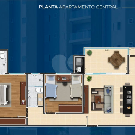 Apartamento à venda com 2 quartos, sendo 1 suíte, em Jardim Nair Maria, Salto, SP