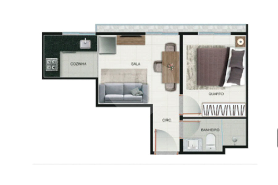 Apartamento à venda com 2 quartos em Santana, São Paulo, SP