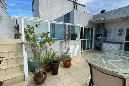 Cobertura com 4 dormitórios, 255 m² - venda por R$ 1.800.000,00 ou aluguel por R$ 16.000,00/mês - Embaré - Santos/SP