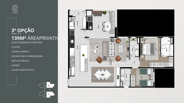 Apartamento 139m² 4
