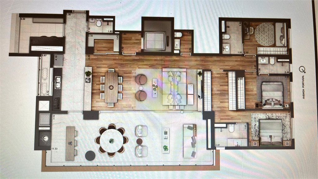 Apartamento à venda com 4 quartos, sendo 3 suítes,  em Brooklin Paulista, São Paulo, SP