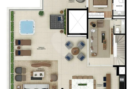 Apartamento novo com 129m² na Mooca com 2 suítes e 2 vagas.