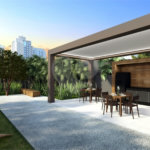 Studio no bairro da Liberdade. 26 metros quadrados. Moderno. Com 1 suíte, Sala com sacada