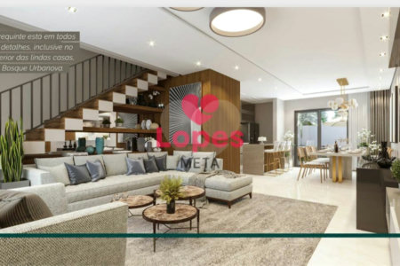 Casa à venda com 3 quartos, sendo 1 suíte, no condomínio Bosque Urbanova, São José dos Campos - SP