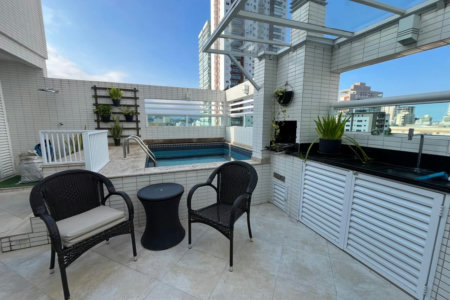 Cobertura com 2 dormitórios à venda, 175 m² por R$ 1.490.000,00 - Pompéia - Santos/SP