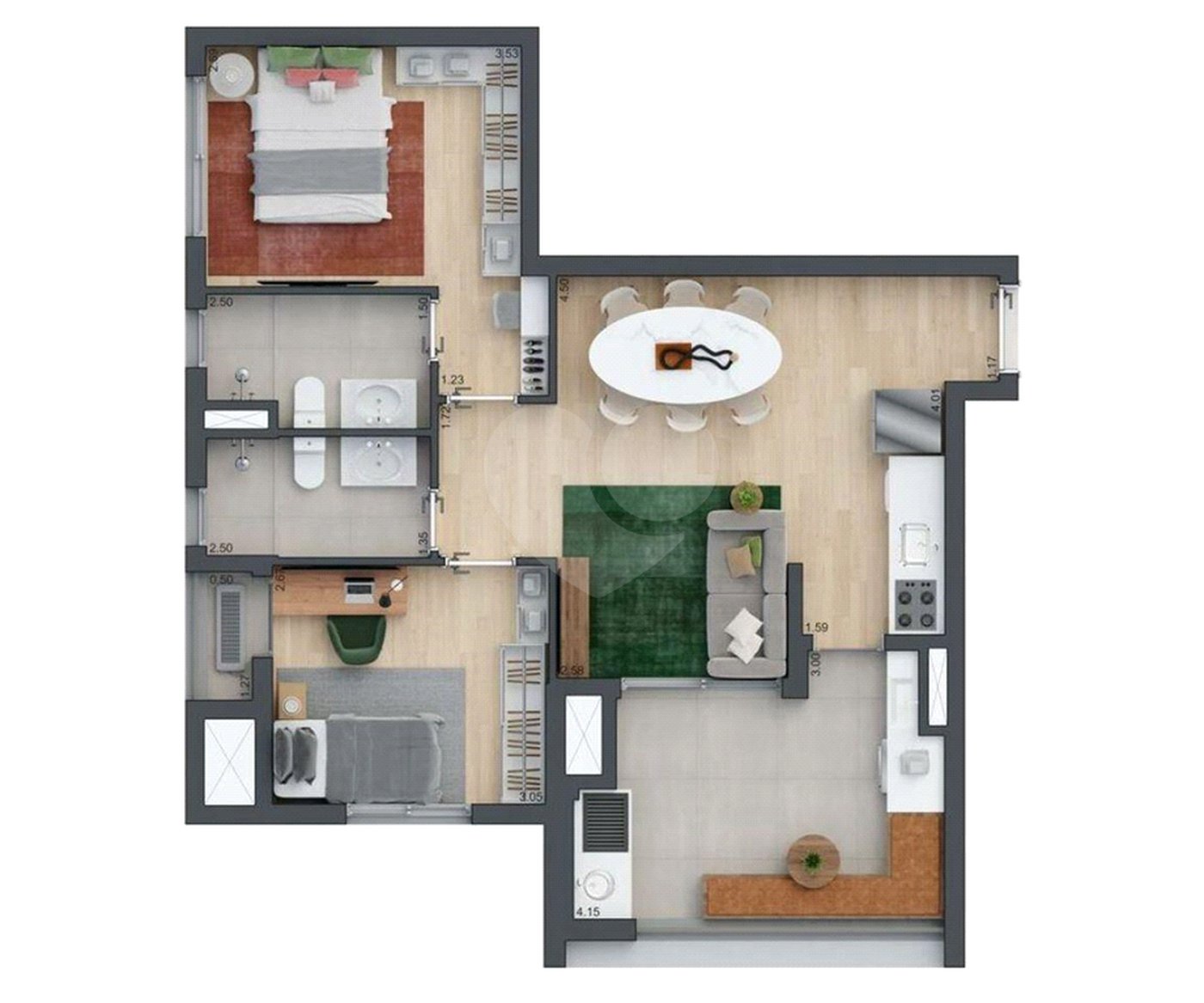Apartamento à venda com 3 quartos, sendo 1 suíte,  em Vila Cordeiro, São Paulo, SP