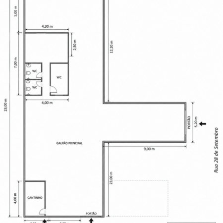 Galpão para alugar, 364 m² por R$ 13.739,92/mês - Macuco - Santos/SP