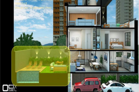 Casa à venda com 4 suítes no condomínio Cube Cidade Jardim, São Paulo - SP