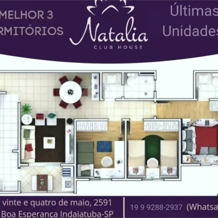 APARTAMENTO À VENDA — NATÁLIA CLUBE | INDAIATUBA