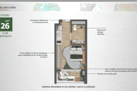 Studio à venda com 1 quarto em Vila Pirajussara, São Paulo, SP