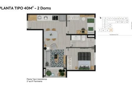 Apartamento à venda com 2 quartos em Vila Cordeiro, São Paulo, SP
