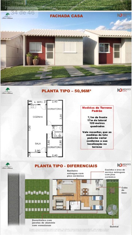 Casa Térrea à venda com 2 quartos em Caetetuba, Atibaia, SP