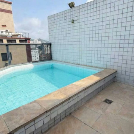 Cobertura com 1 dormitório à venda, 112 m² por R$ 921.000,00 - Pompéia - Santos/SP