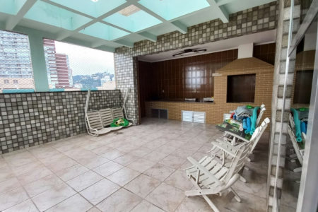 Cobertura com 4 dormitórios à venda, 380 m² por R$ 4.999.999,00 - Gonzaga - Santos/SP