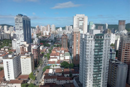 Apartamento com 1 dormitório à venda, 95 m² por R$ 1.600.000,00 - Aparecida - Santos/SP