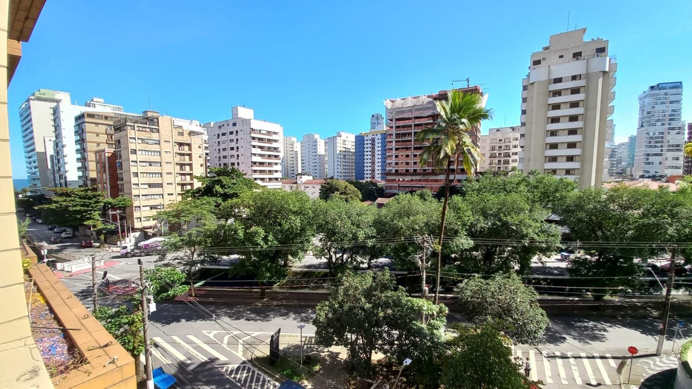 Apartamento com 3 dormitórios para alugar, 202 m² por R$ 6.968,36/mês - Embaré - Santos/SP