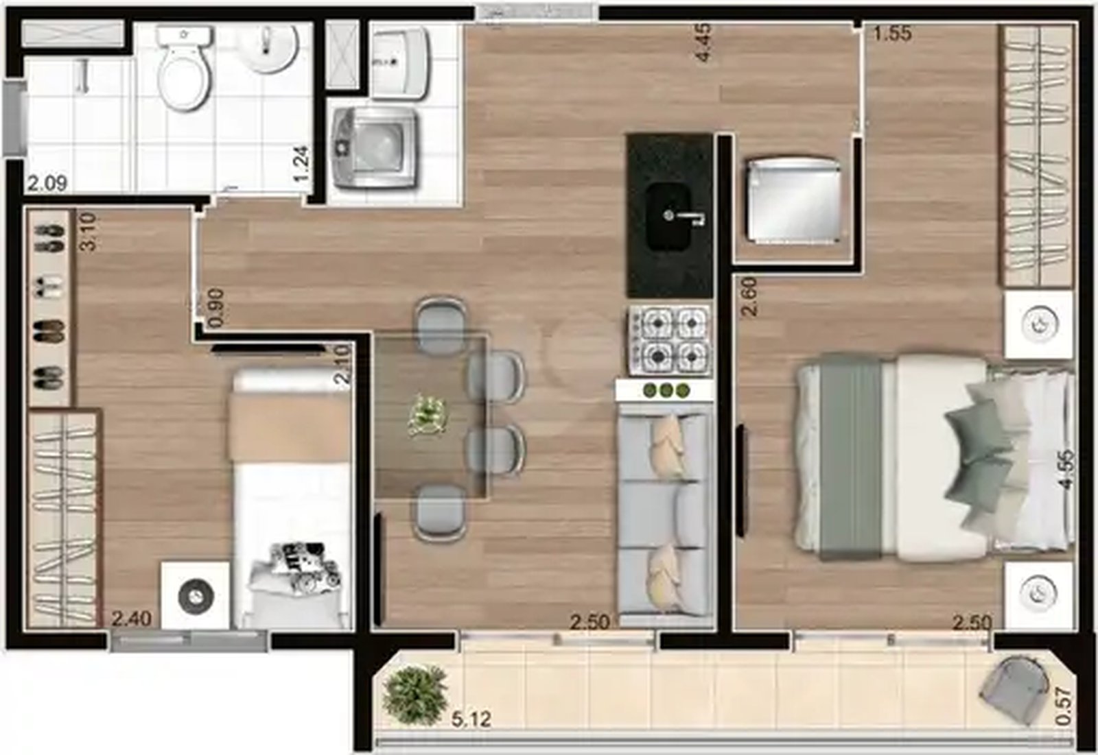 Apartamento 41m²