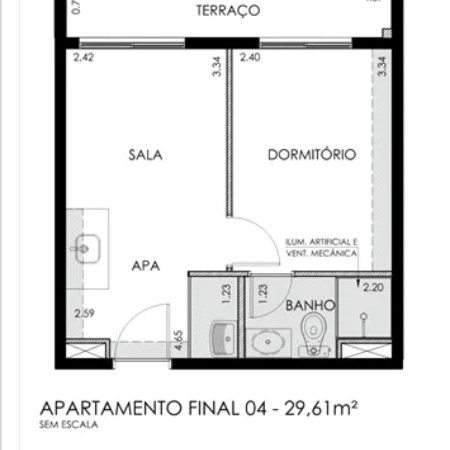 Apartamento à venda com 1 suíte em Butantã, São Paulo, SP