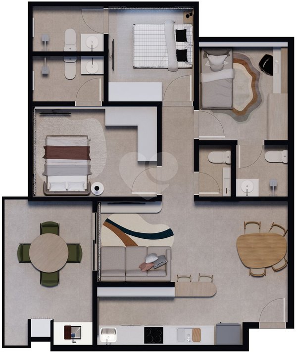 Apartamento 83m² 3