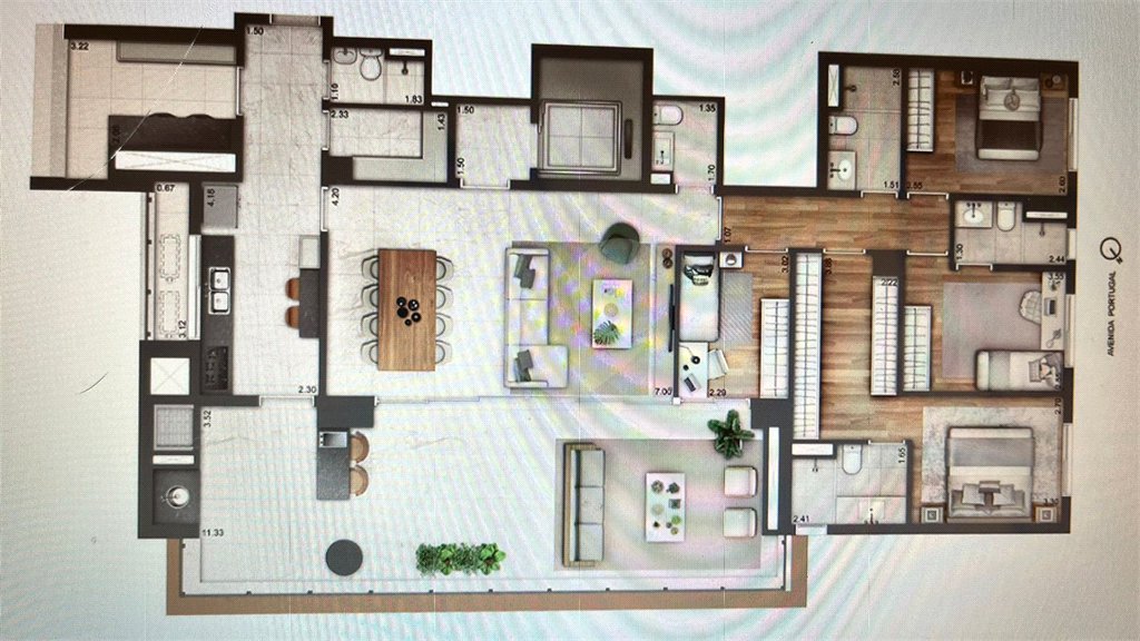 Apartamento à venda com 4 quartos, sendo 3 suítes,  em Brooklin Paulista, São Paulo, SP