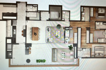 Apartamento à venda com 4 quartos, sendo 3 suítes,  em Brooklin Paulista, São Paulo, SP