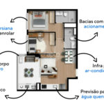 Apartamento à venda ou para alugar com 2 quartos, sendo 1 suíte, em Brooklin Paulista, São Paulo, SP