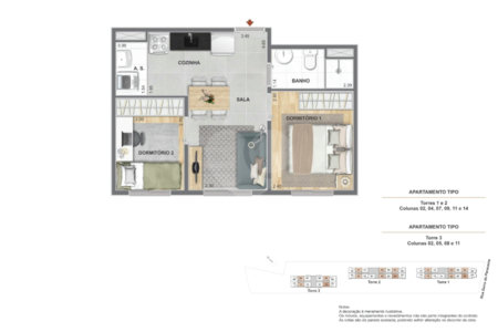 Apartamento à venda com 2 quartos em Mooca, São Paulo, SP