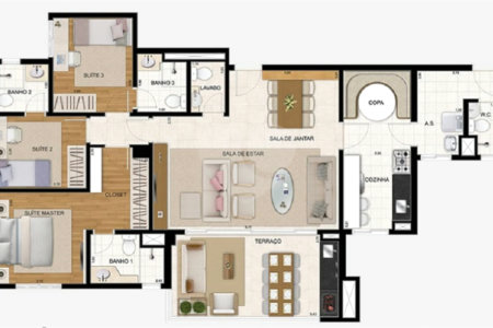 Apartamento à venda com 4 quartos, sendo 3 suítes, em Jardim Flor da Montanha, Guarulhos, SP