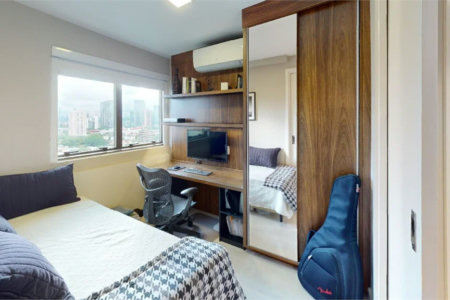Apartamento à venda ou para alugar com 2 quartos, sendo 1 suíte, em Brooklin Paulista, São Paulo, SP