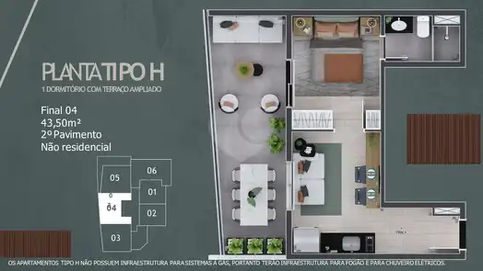 Apartamento 43m²