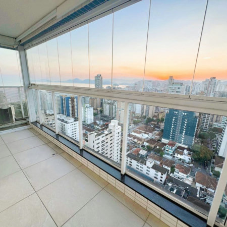 Apartamento para alugar, 54 m² por R$ 6.000,02/mês - Embaré - Santos/SP