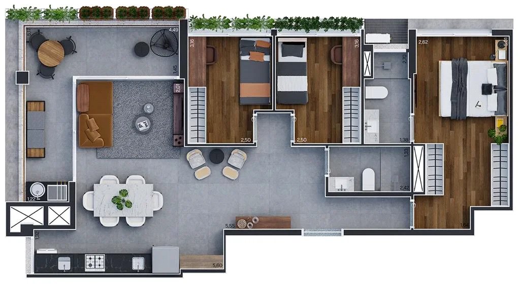 Apartamento à venda com 3 quartos, sendo 1 suíte,  em Pinheiros, São Paulo, SP